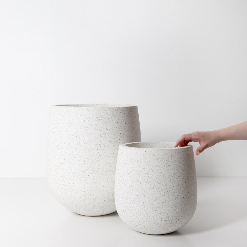 Laguna Plant Pot - White Terrazzo