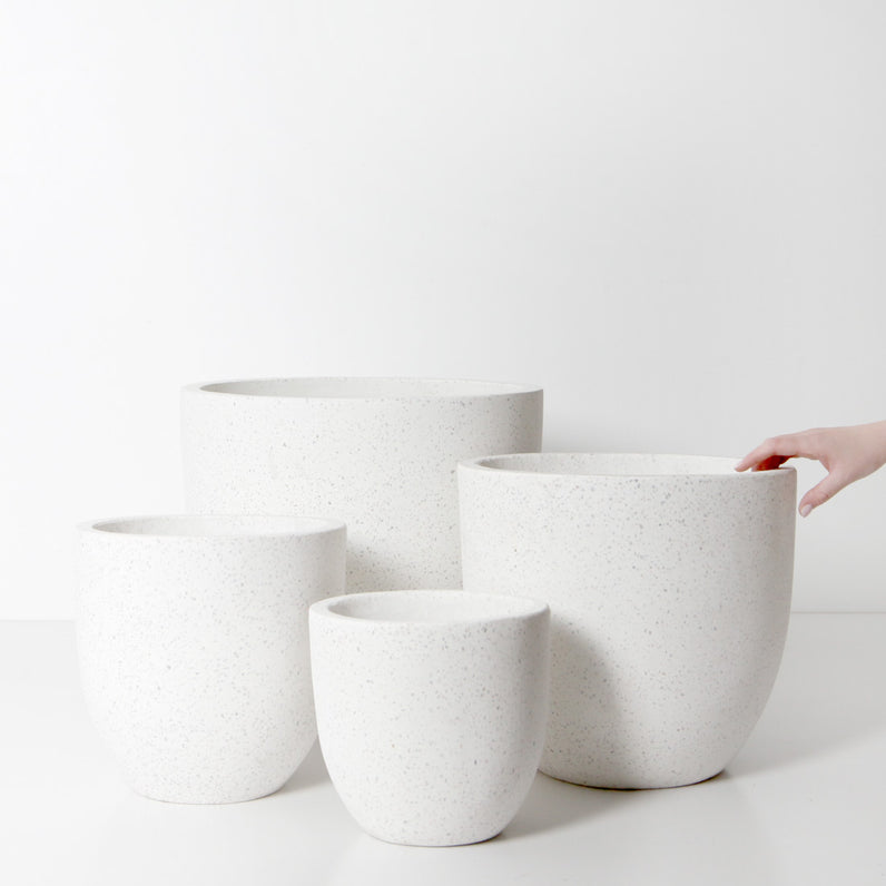 Rio Plant Pot - White Terrazzo