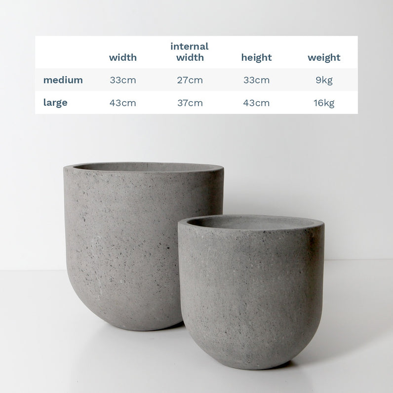 Santorini Plant Pot - Grey Terrazzo