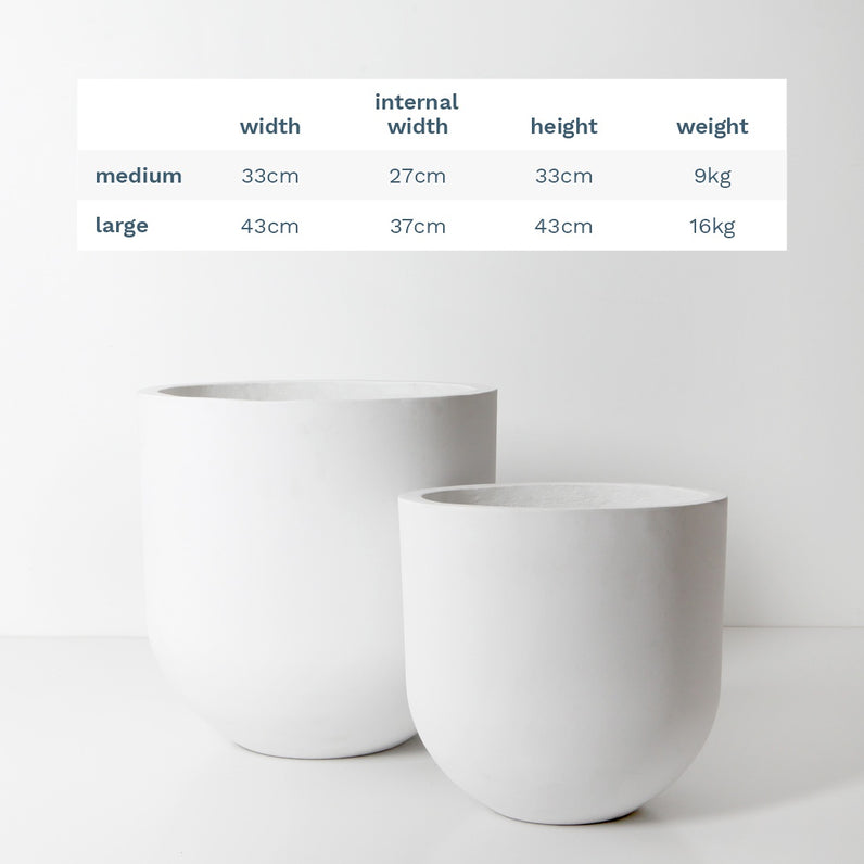 Santorini Plant Pot - White