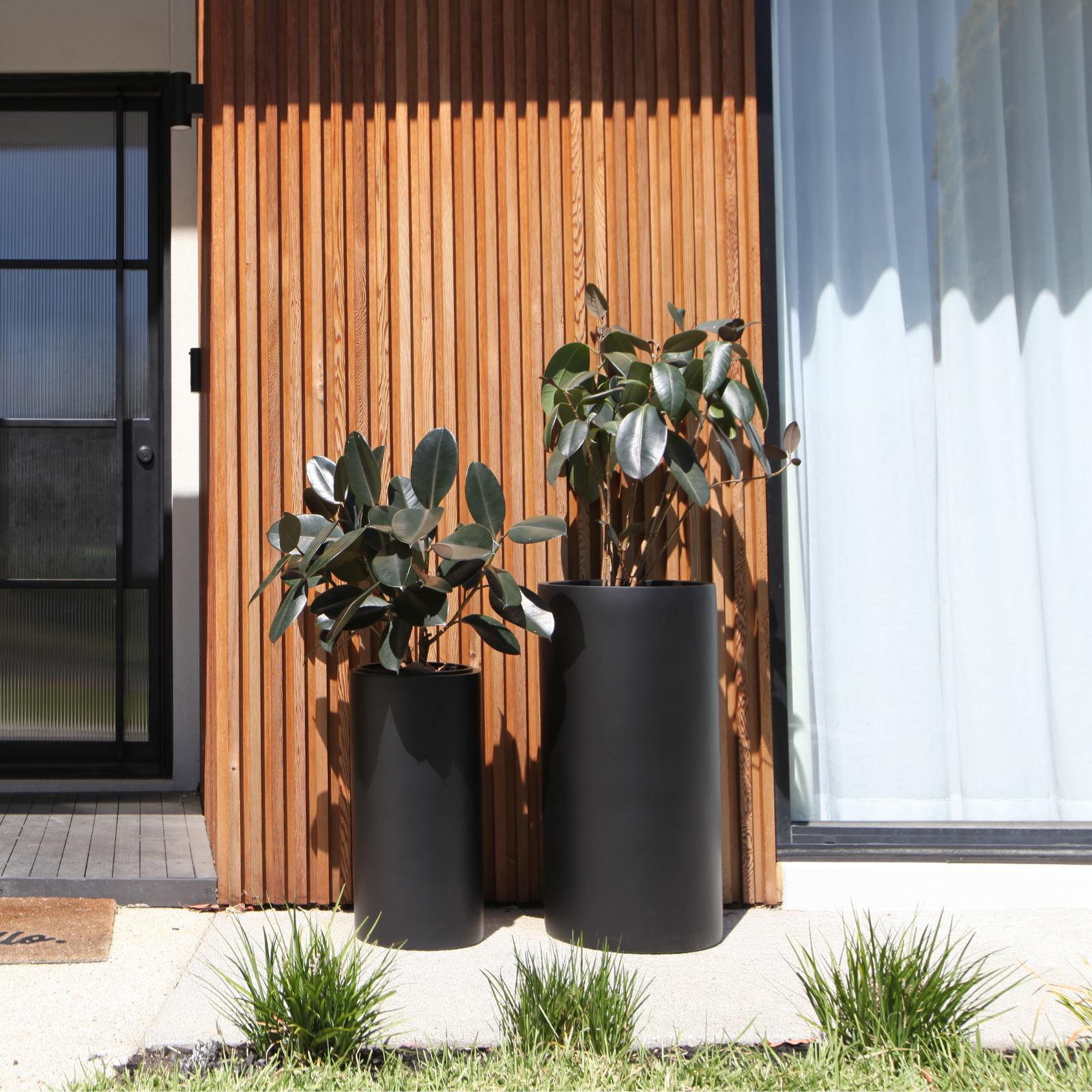 Bondi Tall Plant Pot - Black