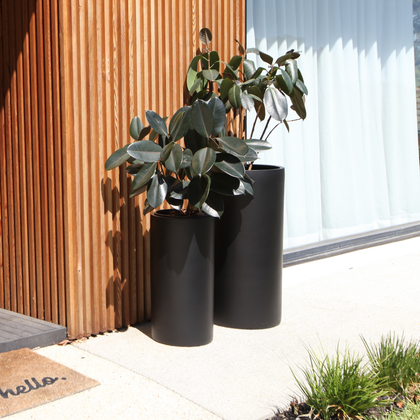 Bondi Tall Plant Pot - Black