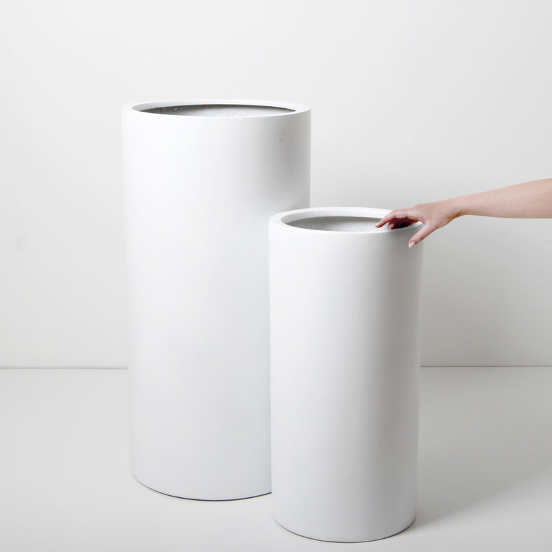 Bondi Tall Plant Pot - White
