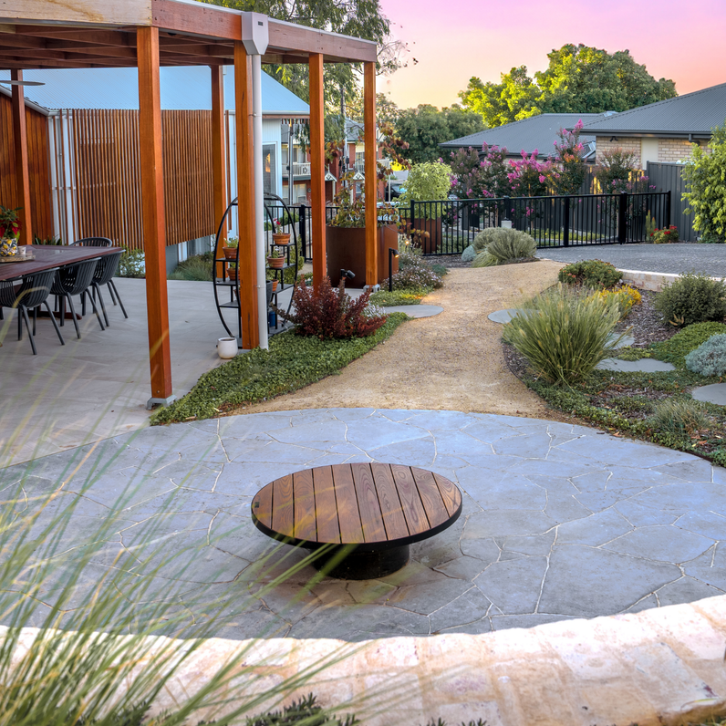 Fire Pit Timber Table 80