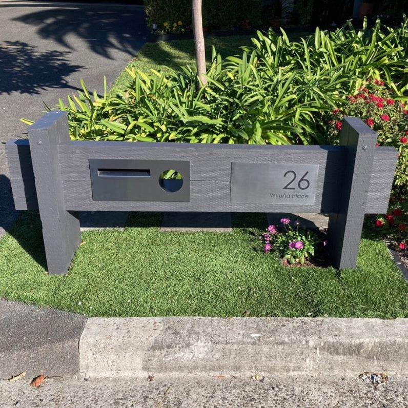 Windsor Fence/Brick Letterbox - Stainless Steel