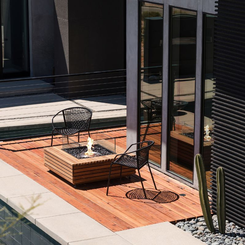 Base 40 Ethanol Fire Pit - Teak