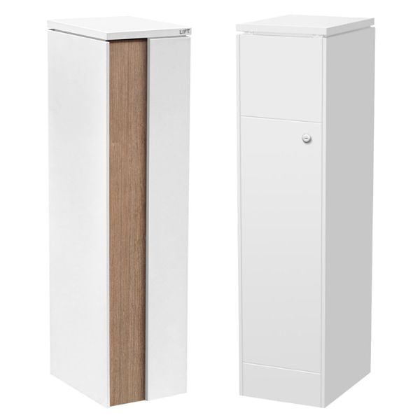 Camden Parcel Pillar Letterbox - White