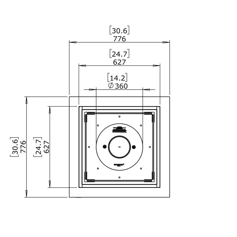 Base 40 Ethanol Fire Pit - Graphite