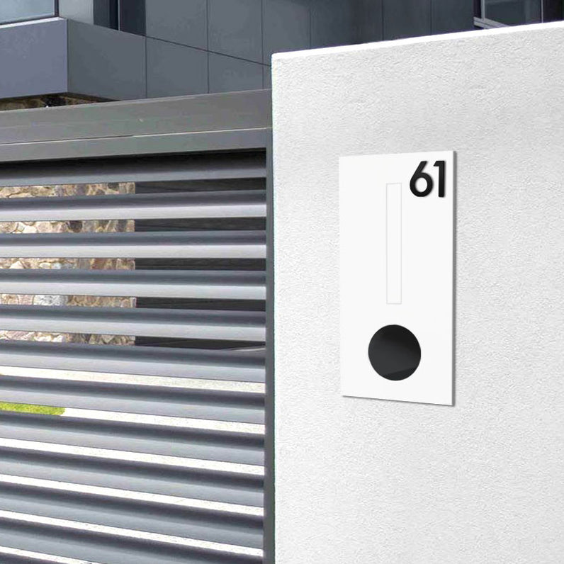 Stick On Medium House Numbers 50mm - Black