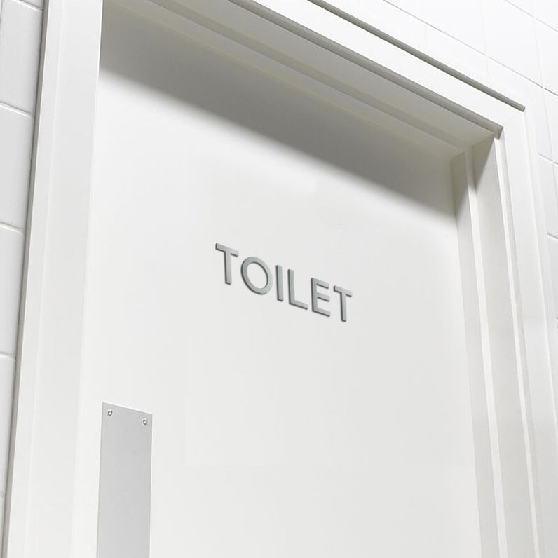 Stick on Medium Letters 50mm - Stainless Steel