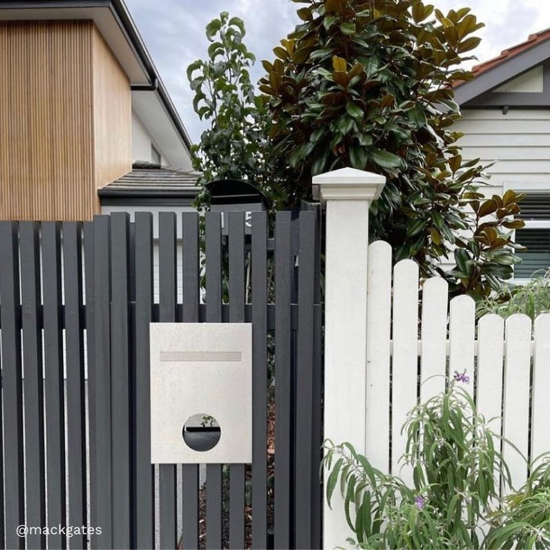 Monza Fence Letterbox - Stainless Steel