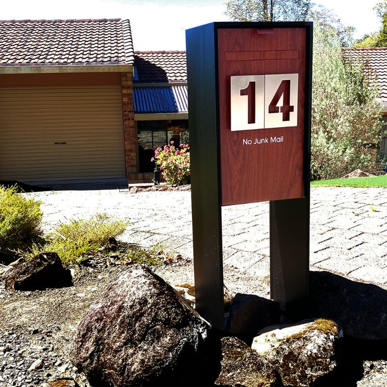 Stud Mount Negative House Numbers 150mm