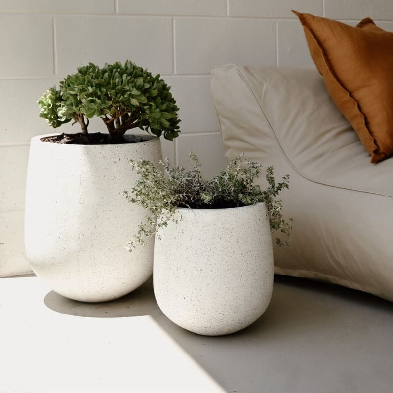 Laguna Plant Pot - White Terrazzo