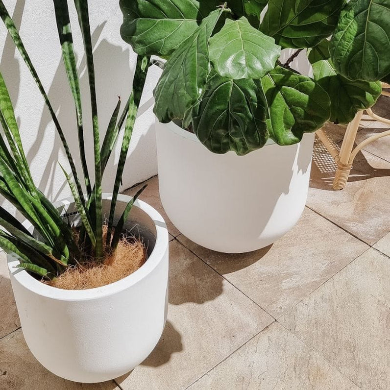 Santorini Plant Pot - White