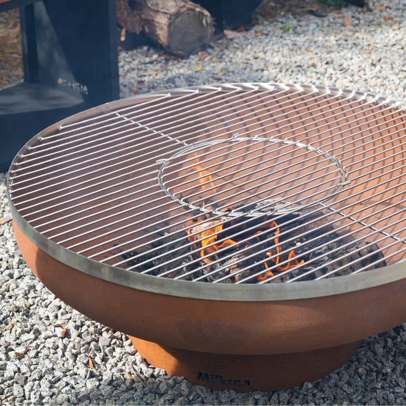 Fire Pit Stainless Steel Grill 90