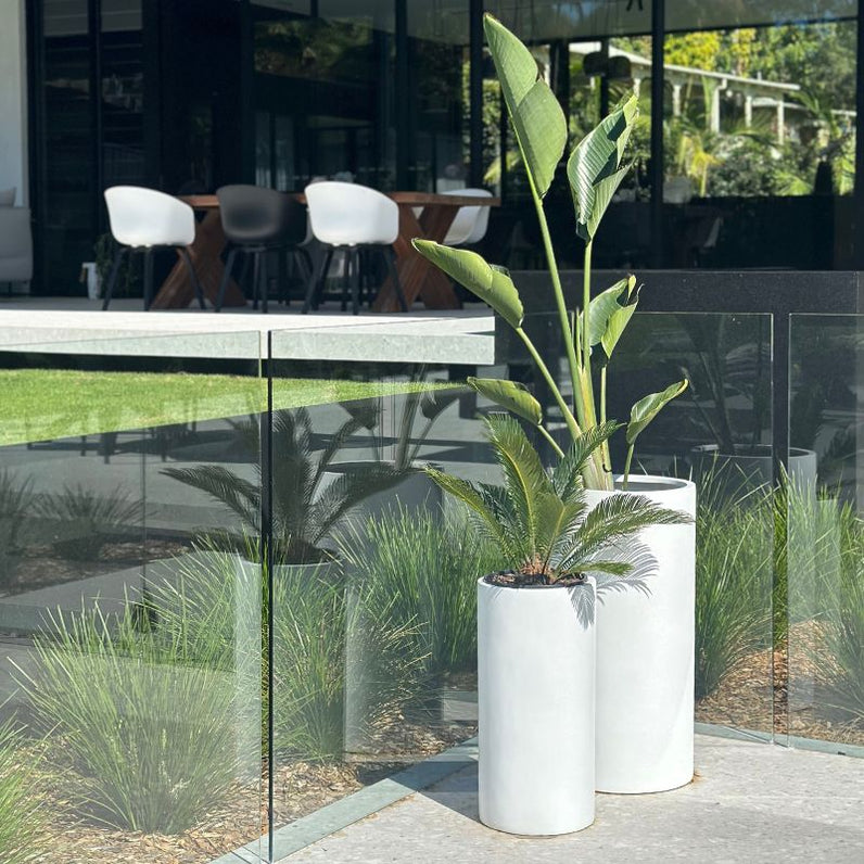 Bondi Tall Plant Pot - White