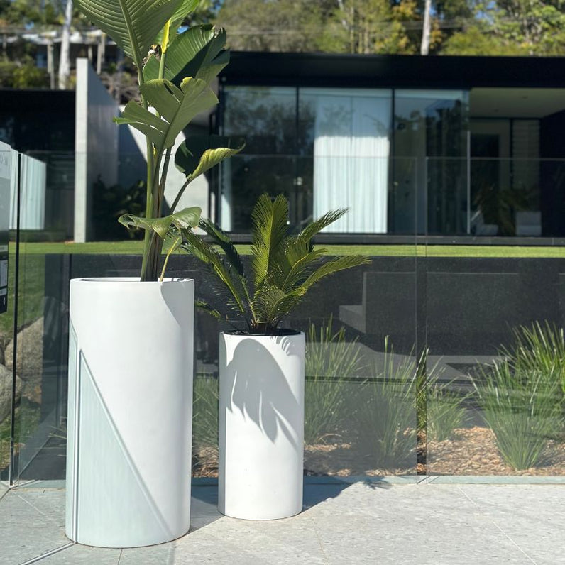 Bondi Tall Plant Pot - White