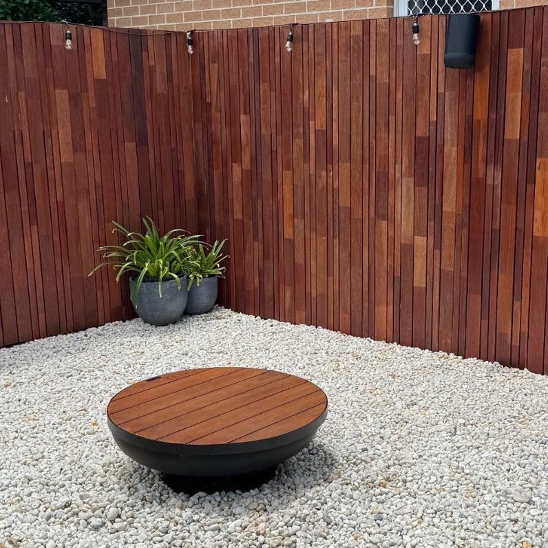 Fire Pit Timber Table 80