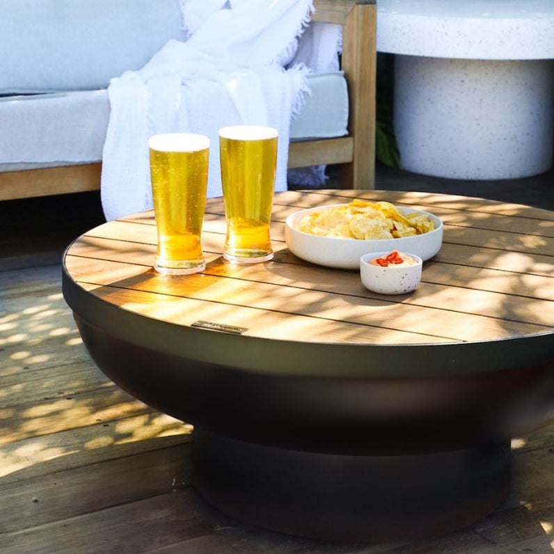 Fire Pit Timber Table 80