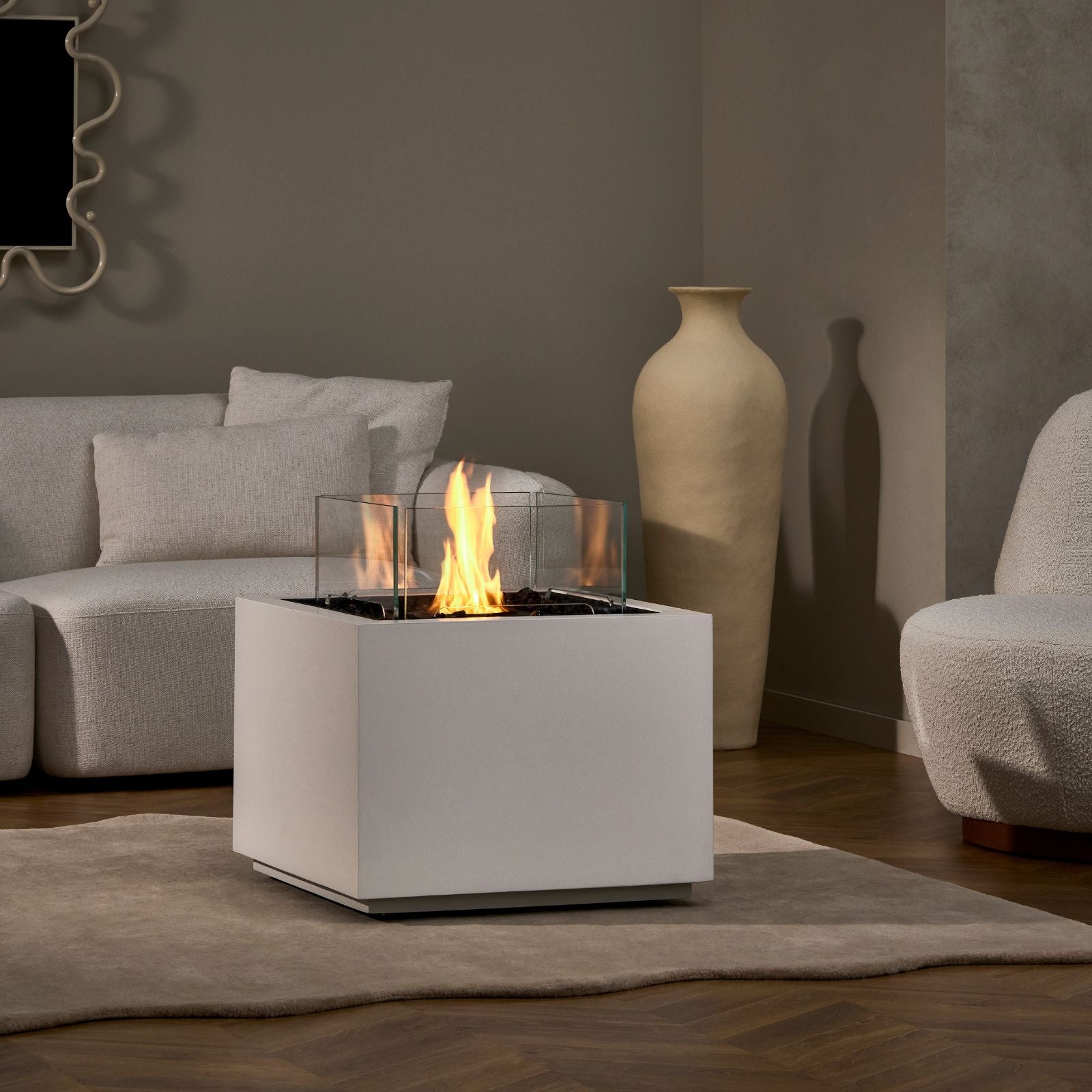 Sidecar 24 Fire Pit Table - Bone