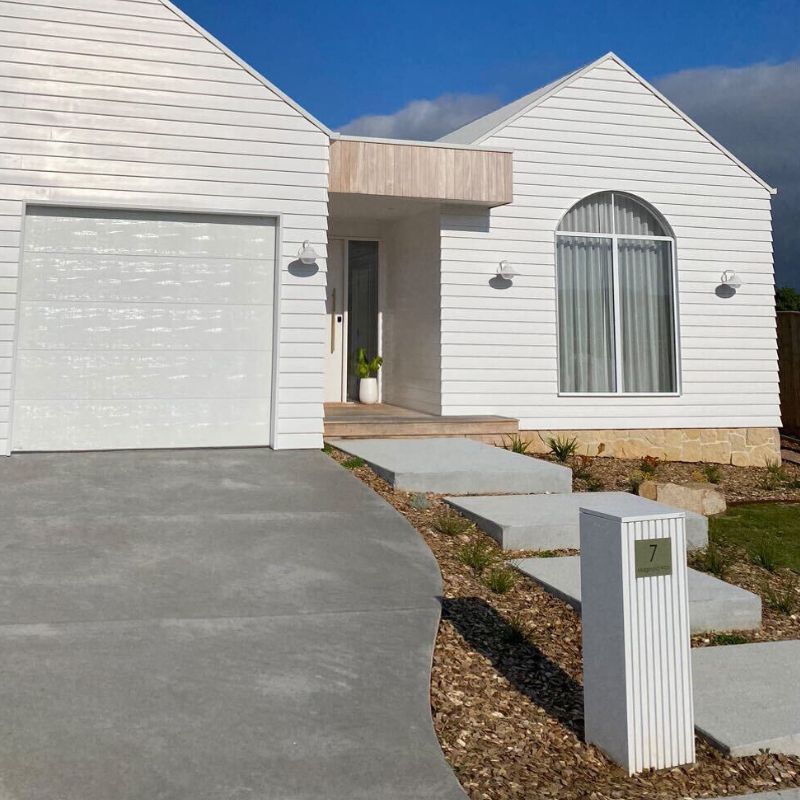 Gold Custom House Sign Small - Black Decal