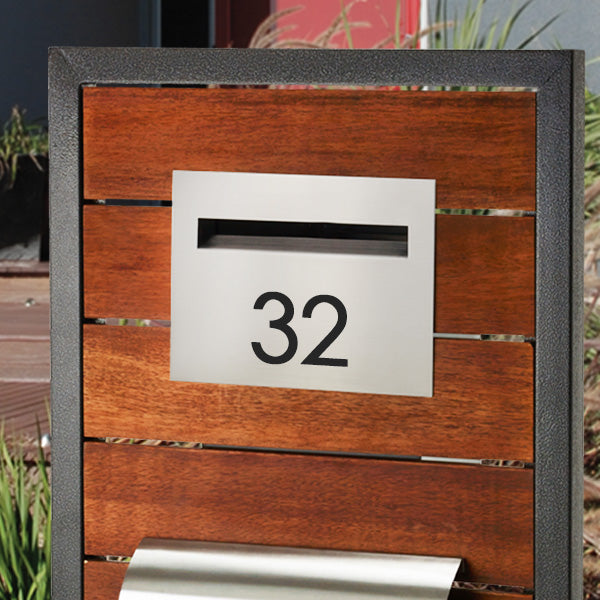Decal Sticker House Numbers 75mm - Black