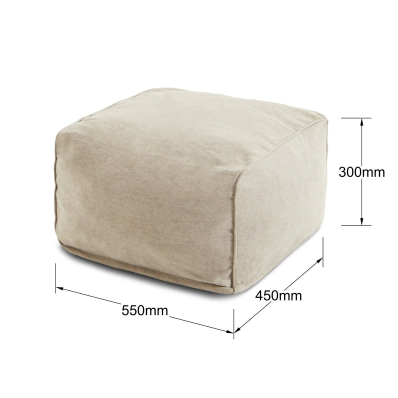 Luxury Indoor Rectangle Foam Filled Ottoman