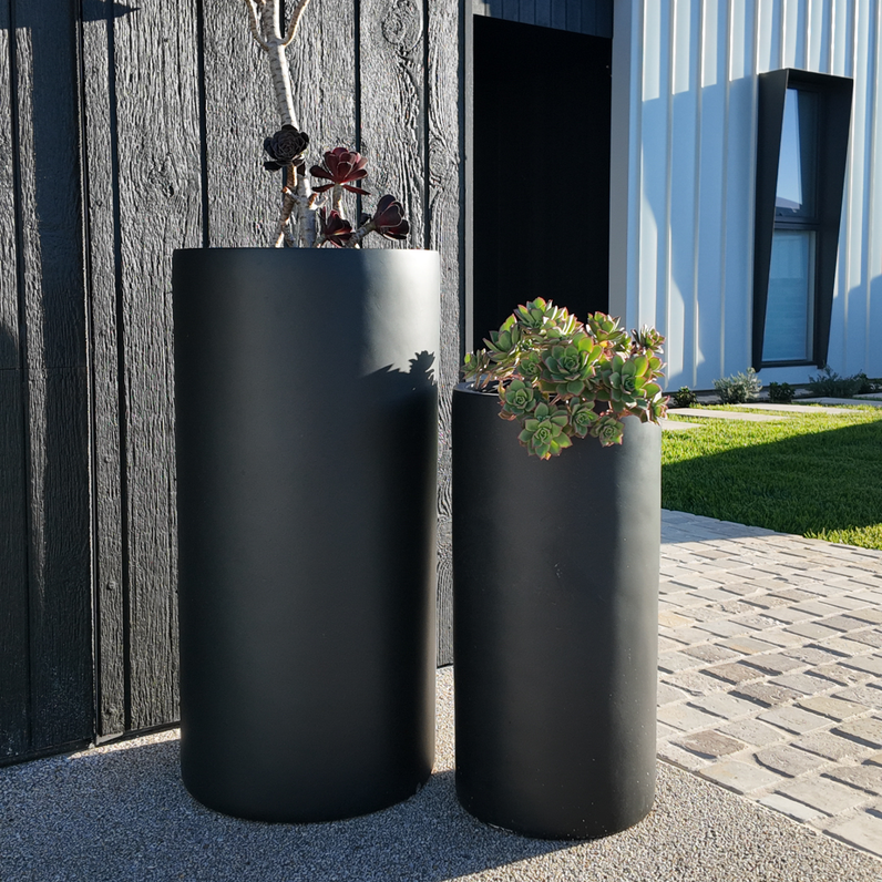 Bondi Tall Plant Pot - Black