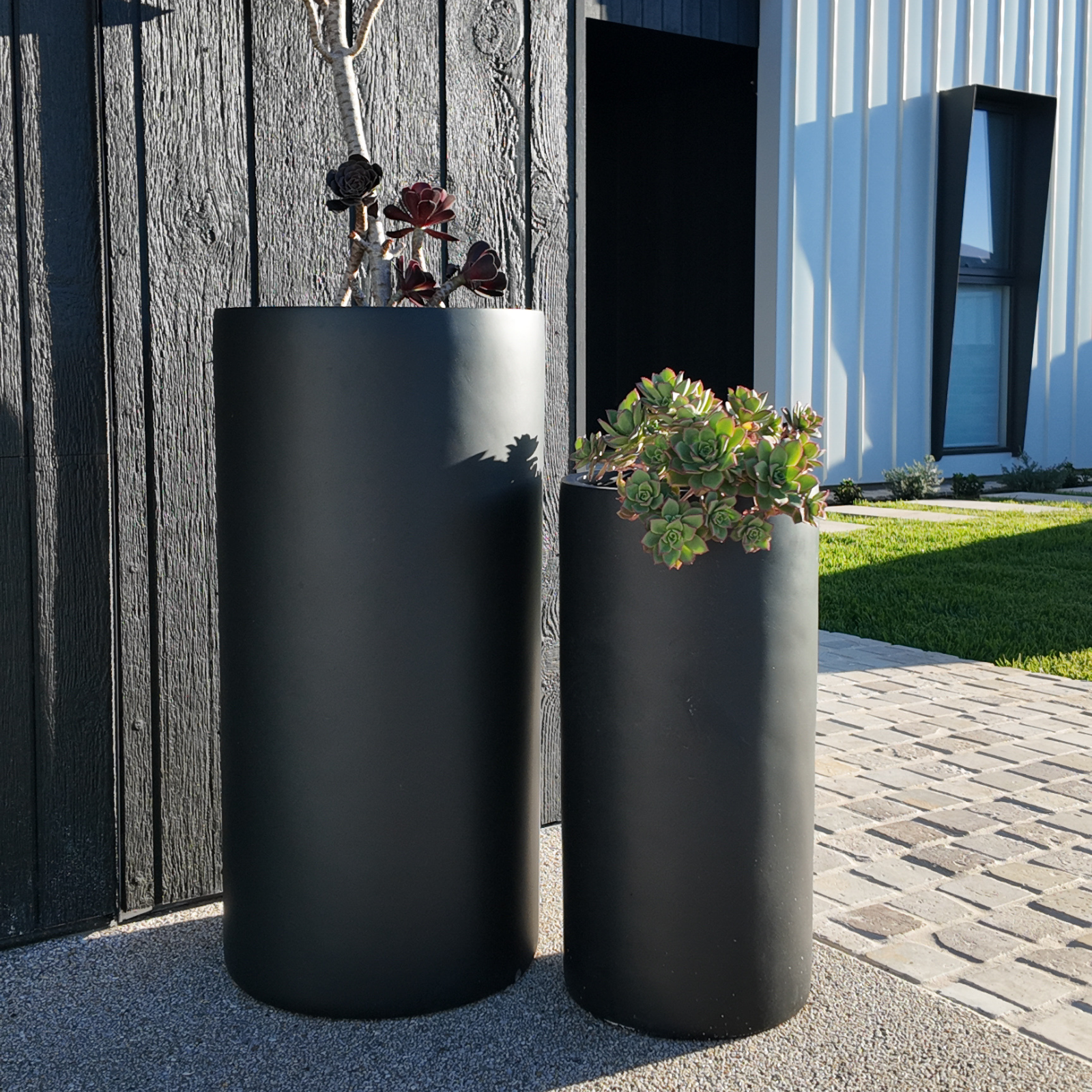 Bondi Tall Plant Pot - Black