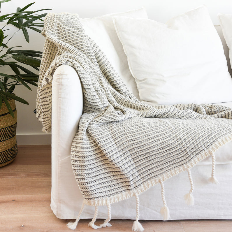 Waffle Knit Throw Blanket