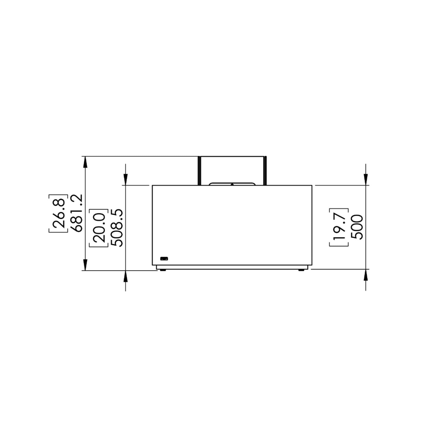 Chaser 38 Fire Pit Table - Graphite