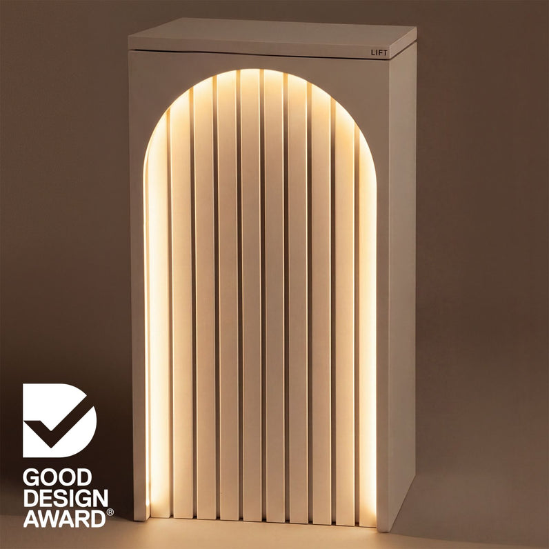 Cove Solar - White Parcel Pillar Letterbox