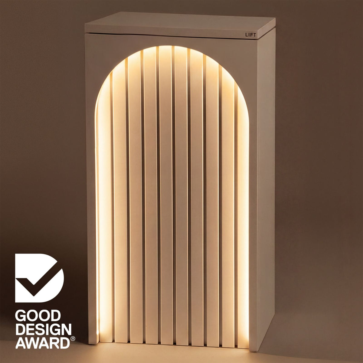 Cove Solar - White Parcel Pillar Letterbox