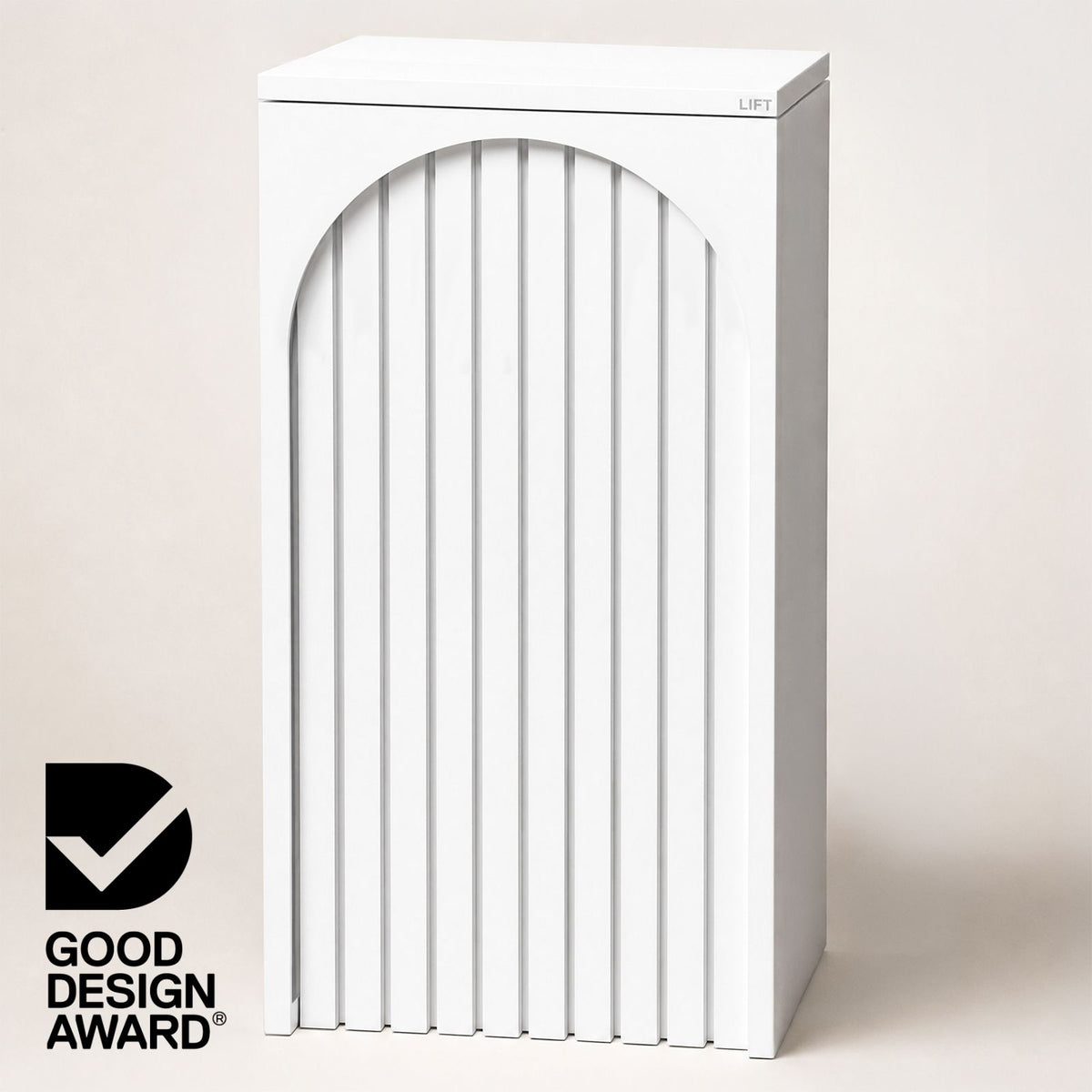 Cove Solar - White Parcel Pillar Letterbox