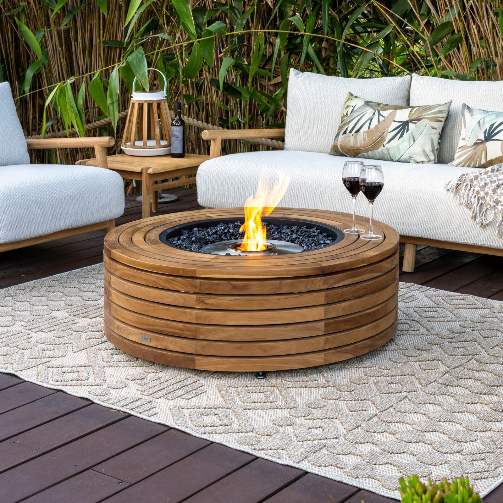 Ark 40 Ethanol Fire Pit - Teak