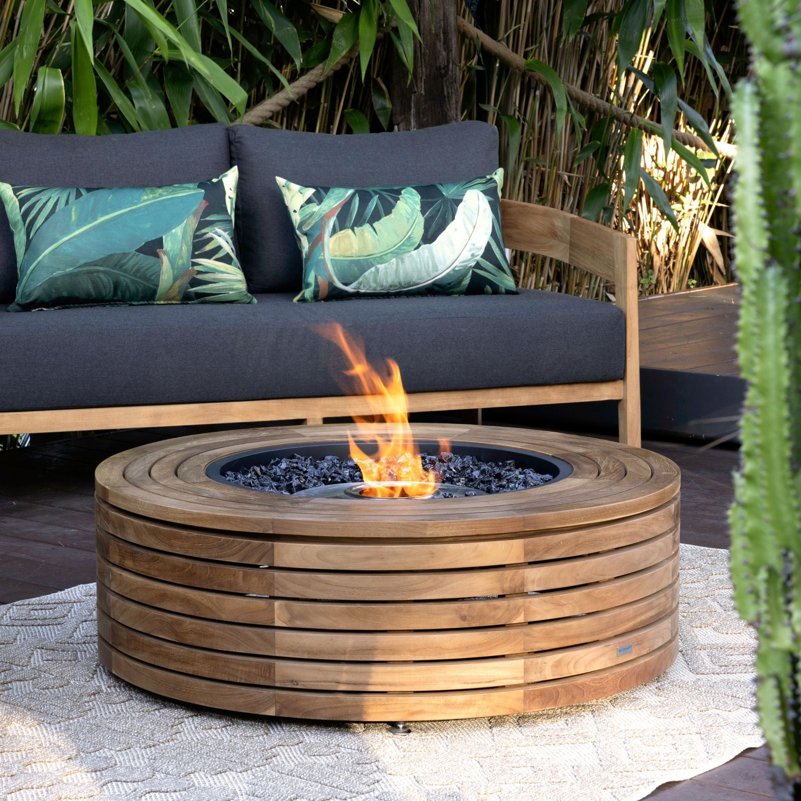 Ark 40 Ethanol Fire Pit - Teak