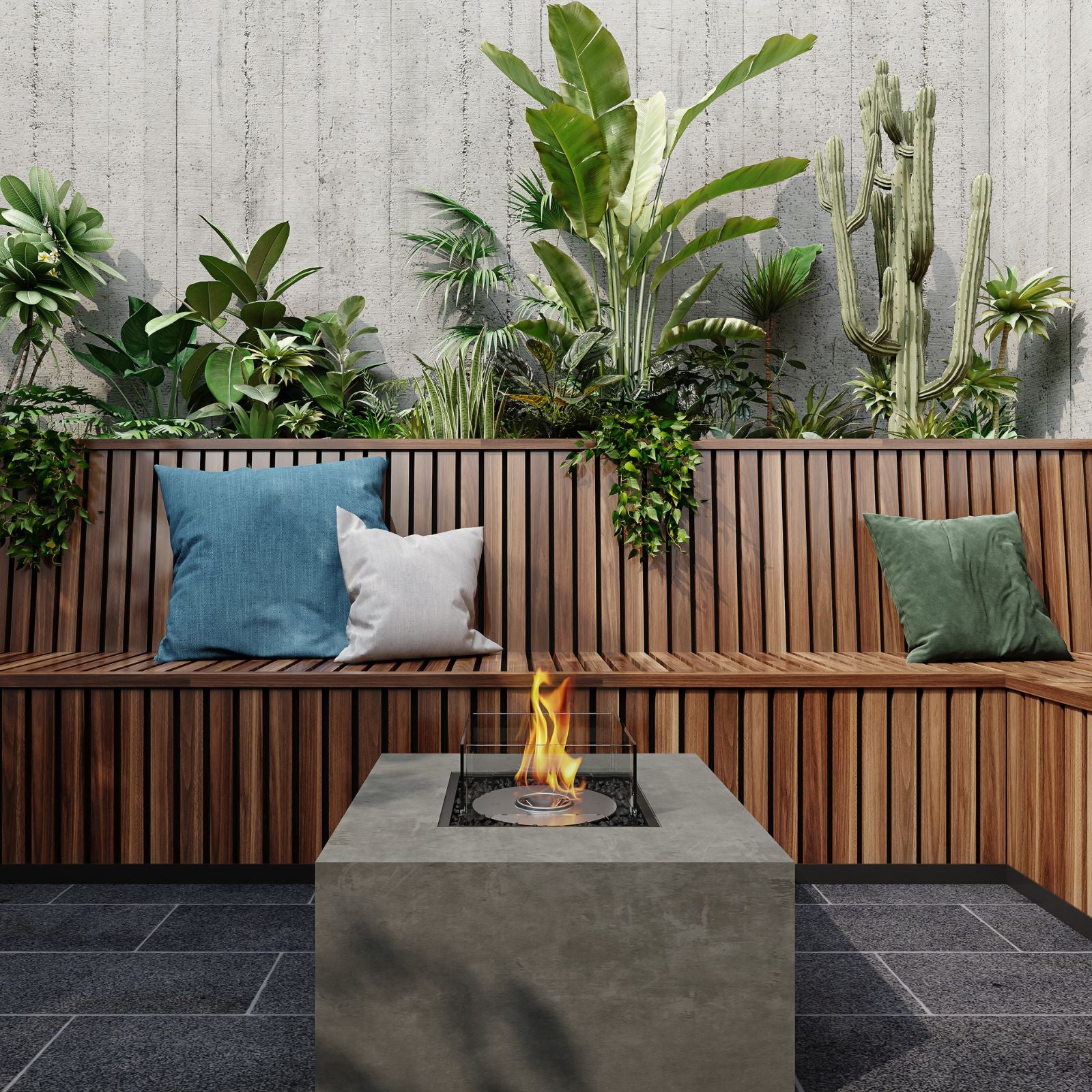 Chaser 38 Fire Pit Table - Natural