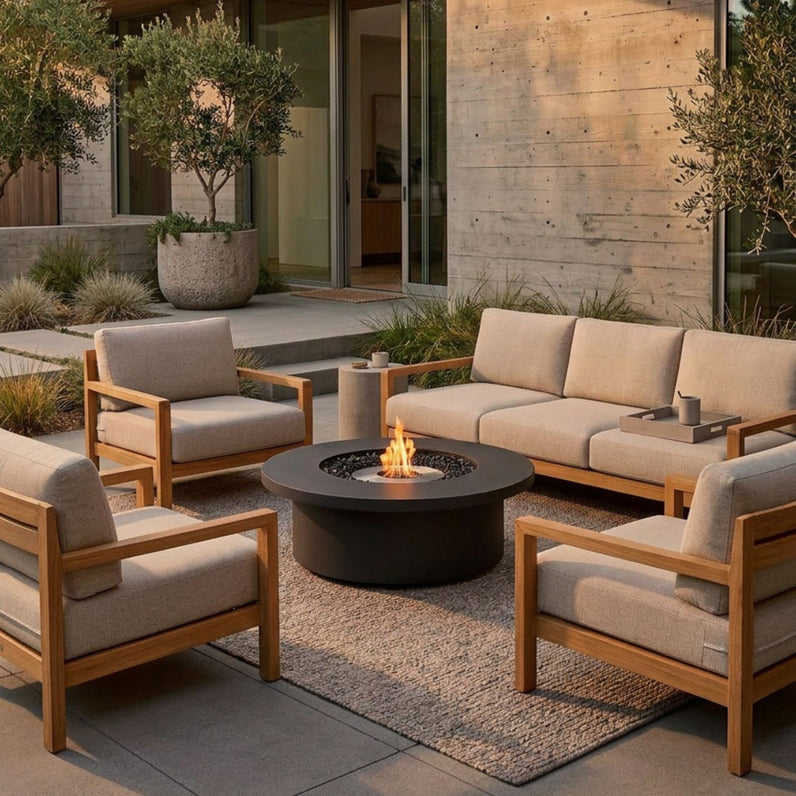 Mimosa 40 Fire Pit Table - Natural