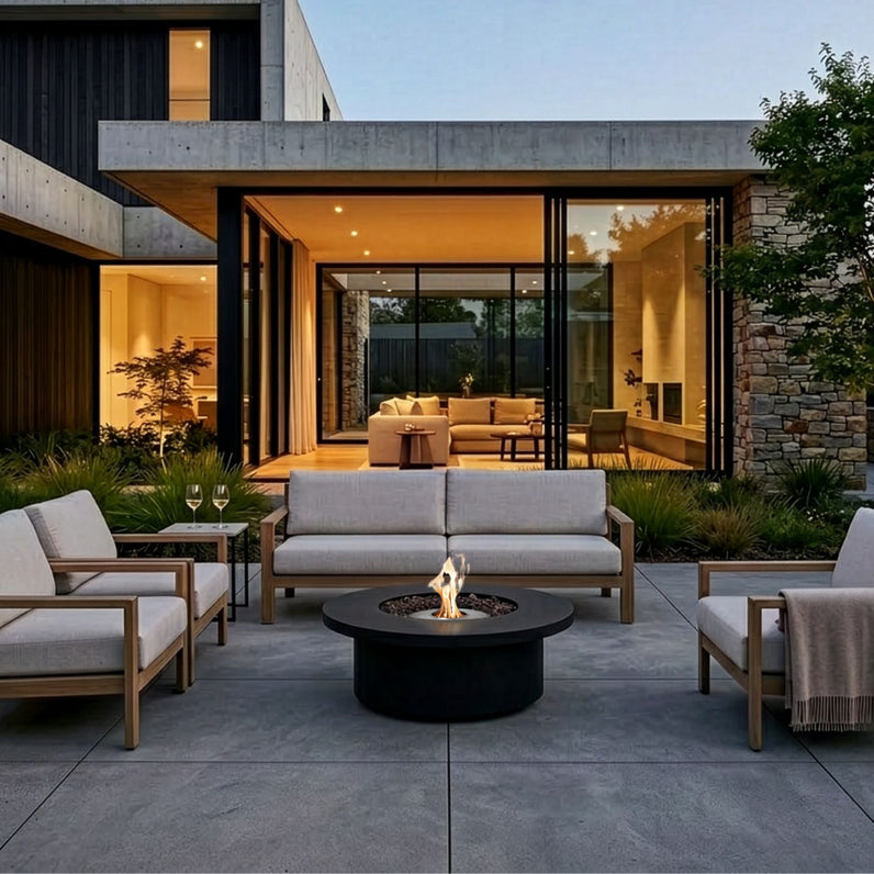 Mimosa 40 Fire Pit Table - Graphite