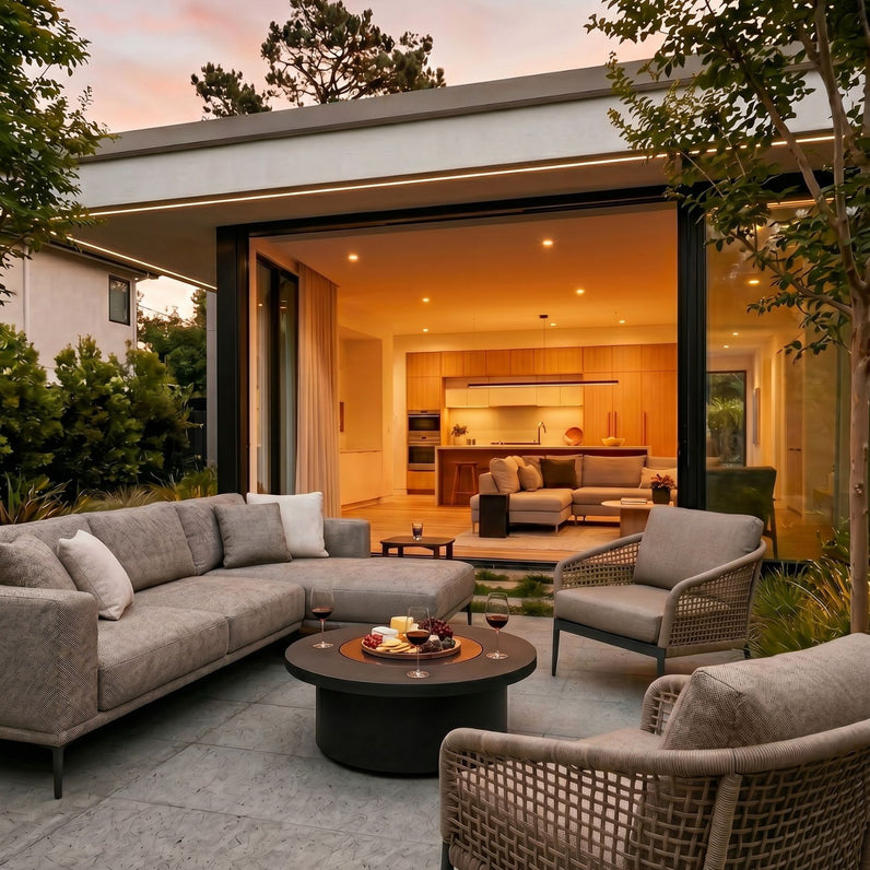 Mimosa 40 Fire Pit Table - Graphite