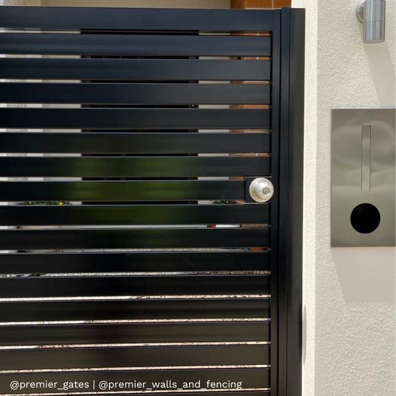 Hendon Fence/Brick Letterbox - Stainless Steel/Charcoal