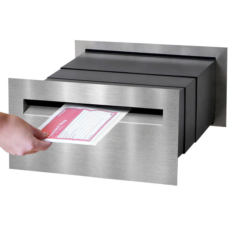 Palazzo A4 Brick Letterbox - Stainless Steel