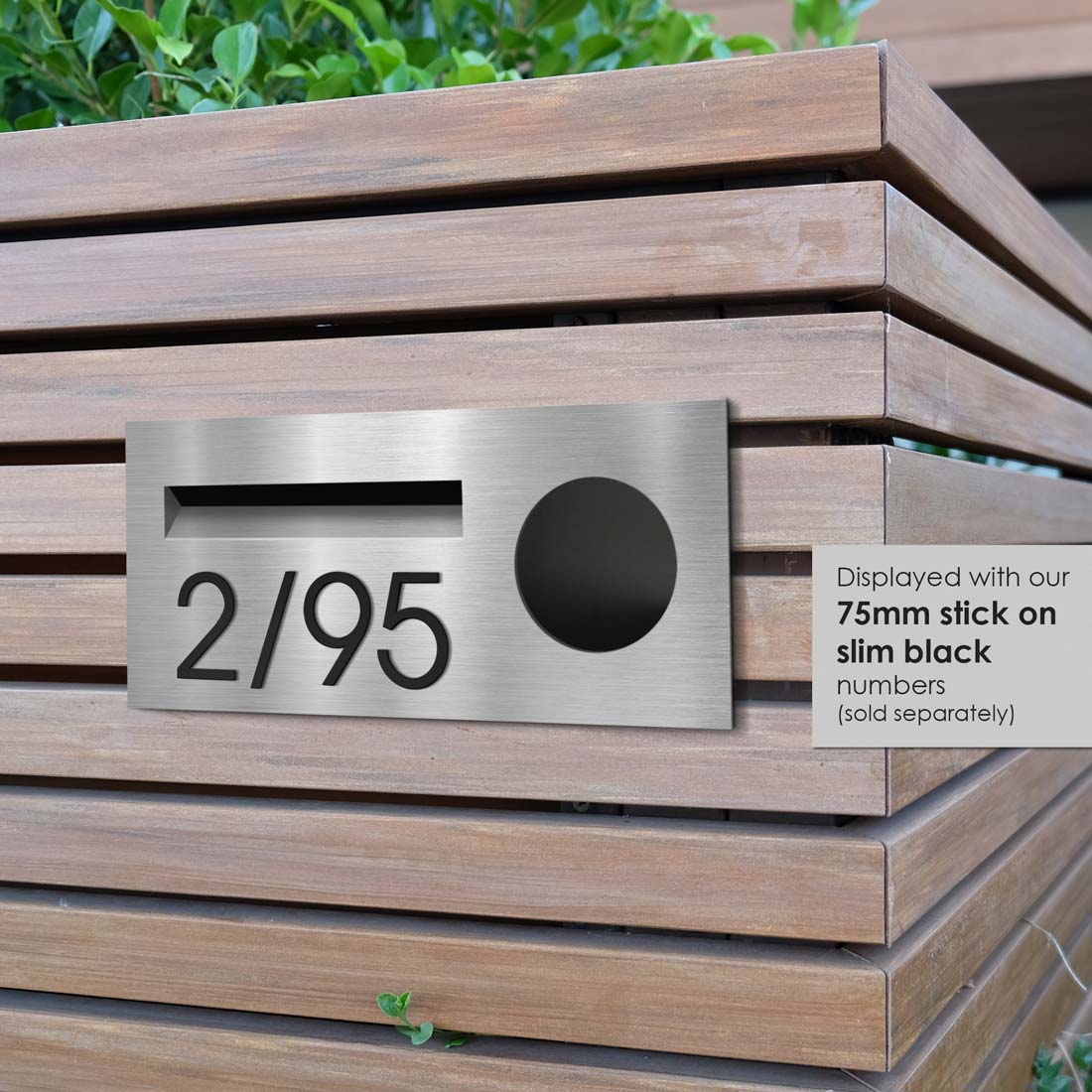 Windsor Fence/Brick Letterbox - Stainless Steel