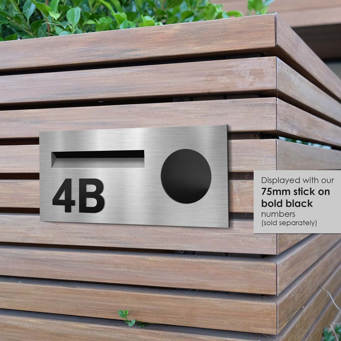 Windsor Fence/Brick Letterbox - Stainless Steel