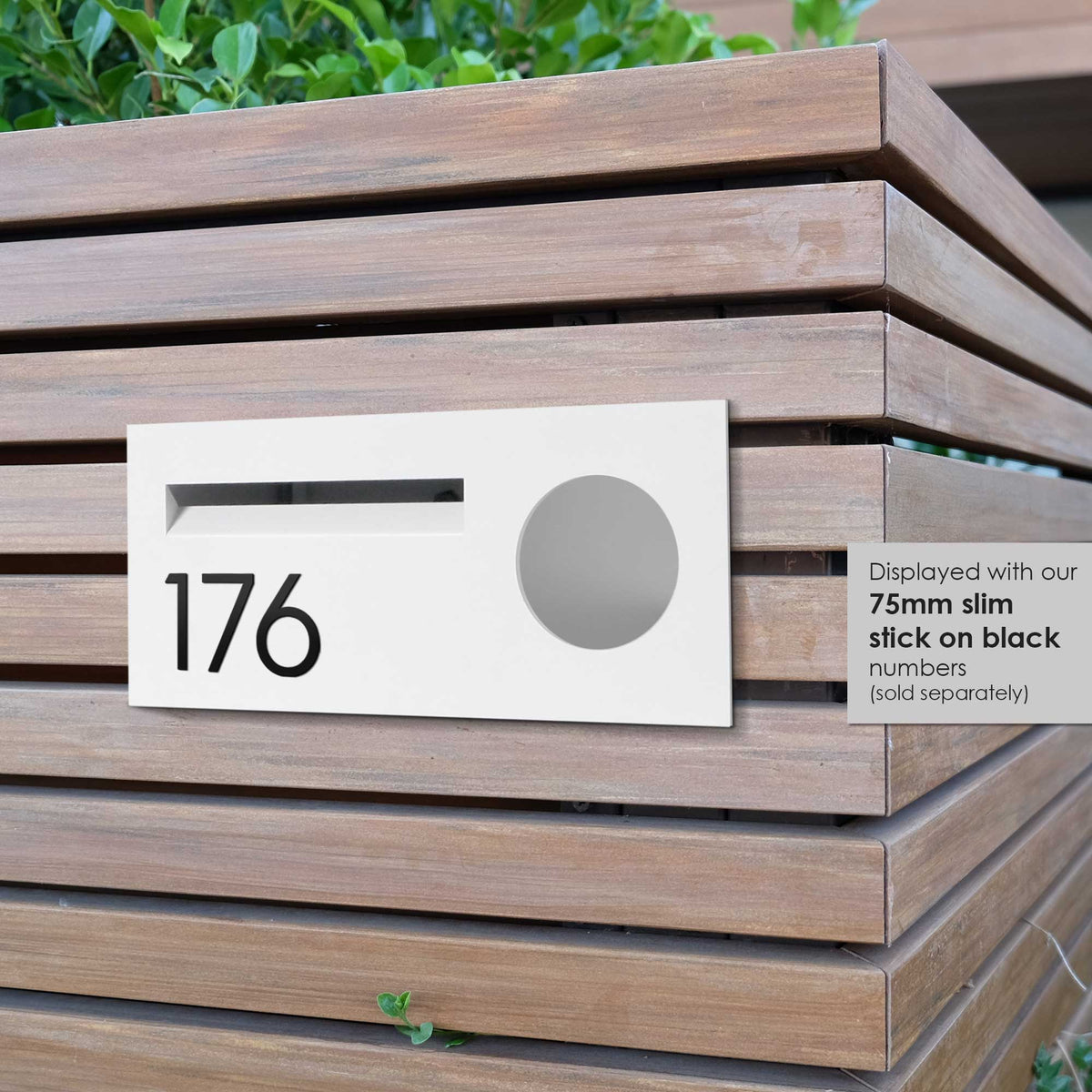 Windsor Fence/Brick Letterbox - Charcoal