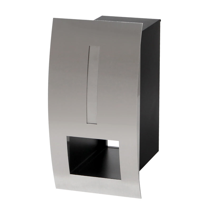 Modena Fence/Brick Letterbox - Stainless Steel