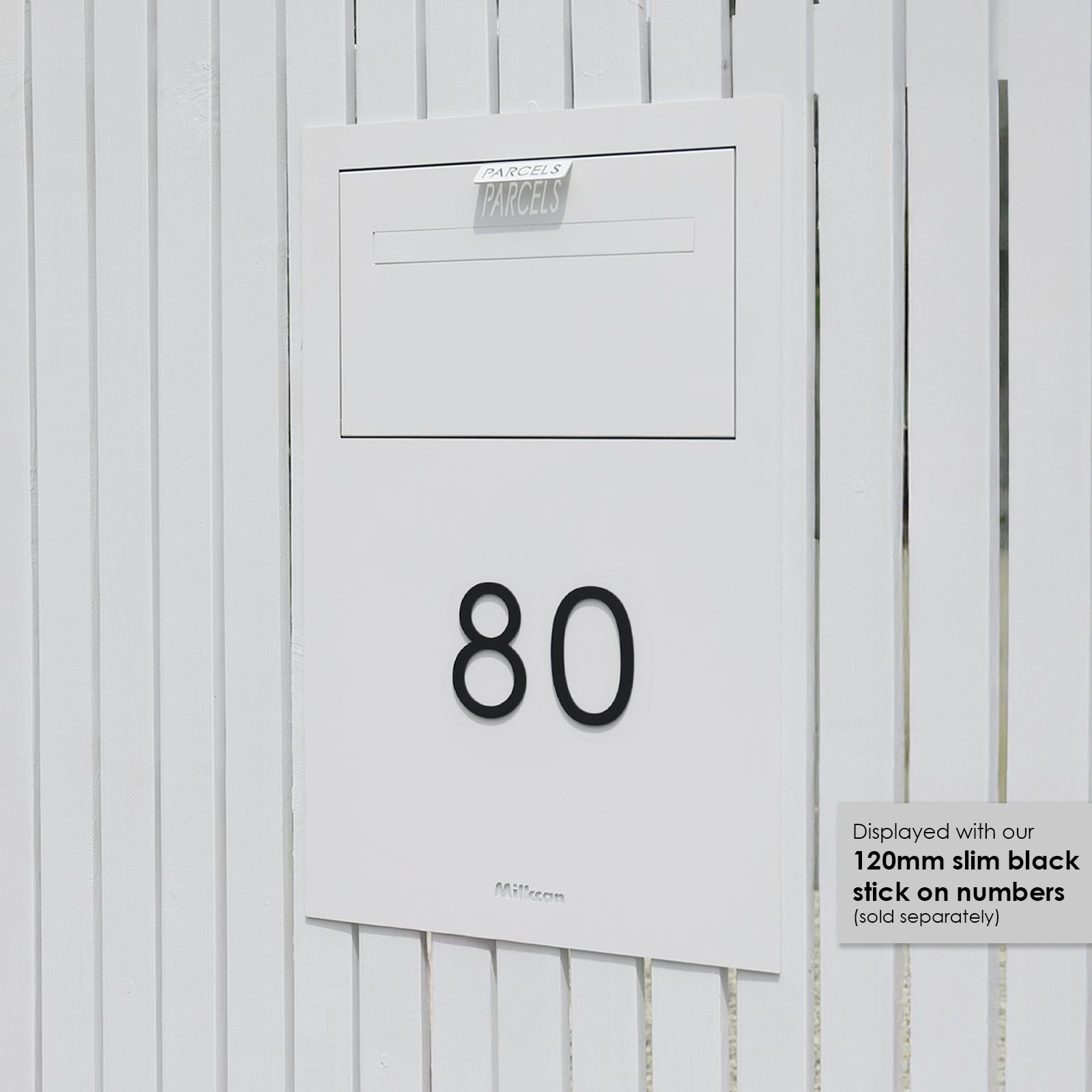 Zurich Slim Parcel Fence Letterbox