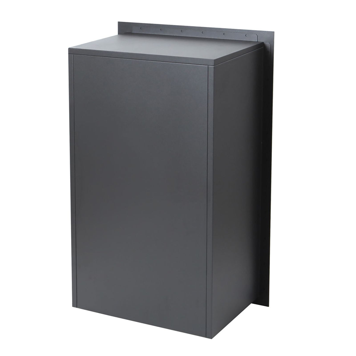 Zurich Front Open Parcel Fence/Brick Letterbox - Charcoal