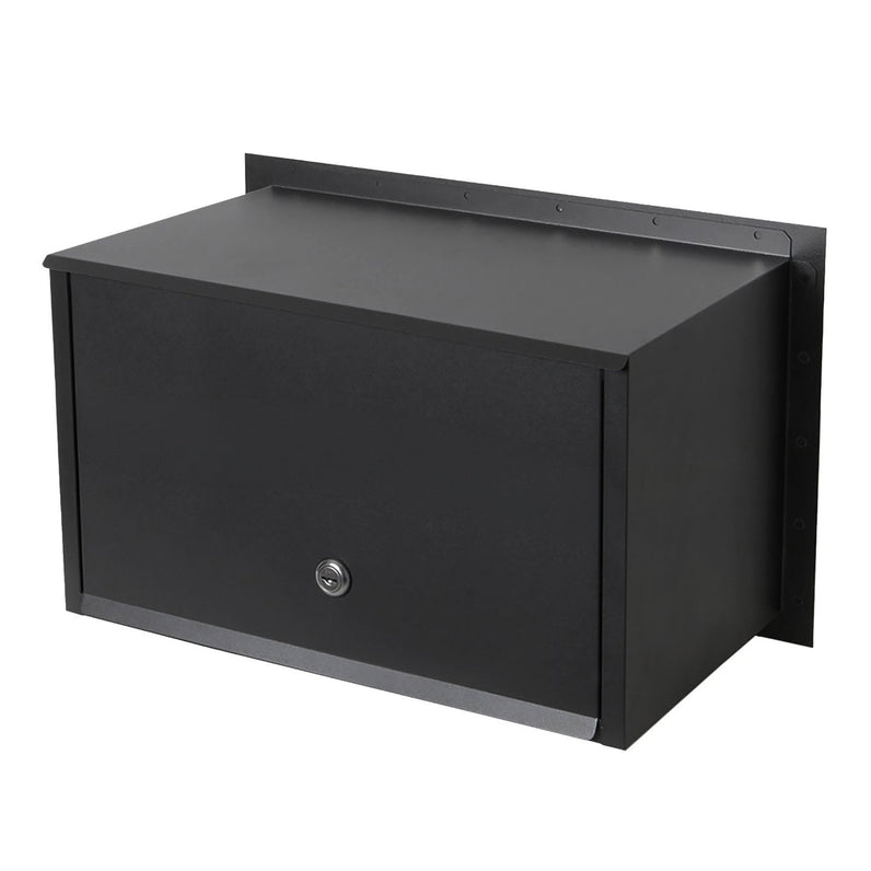 Palazzo Large A4 Fence Letterbox - Black