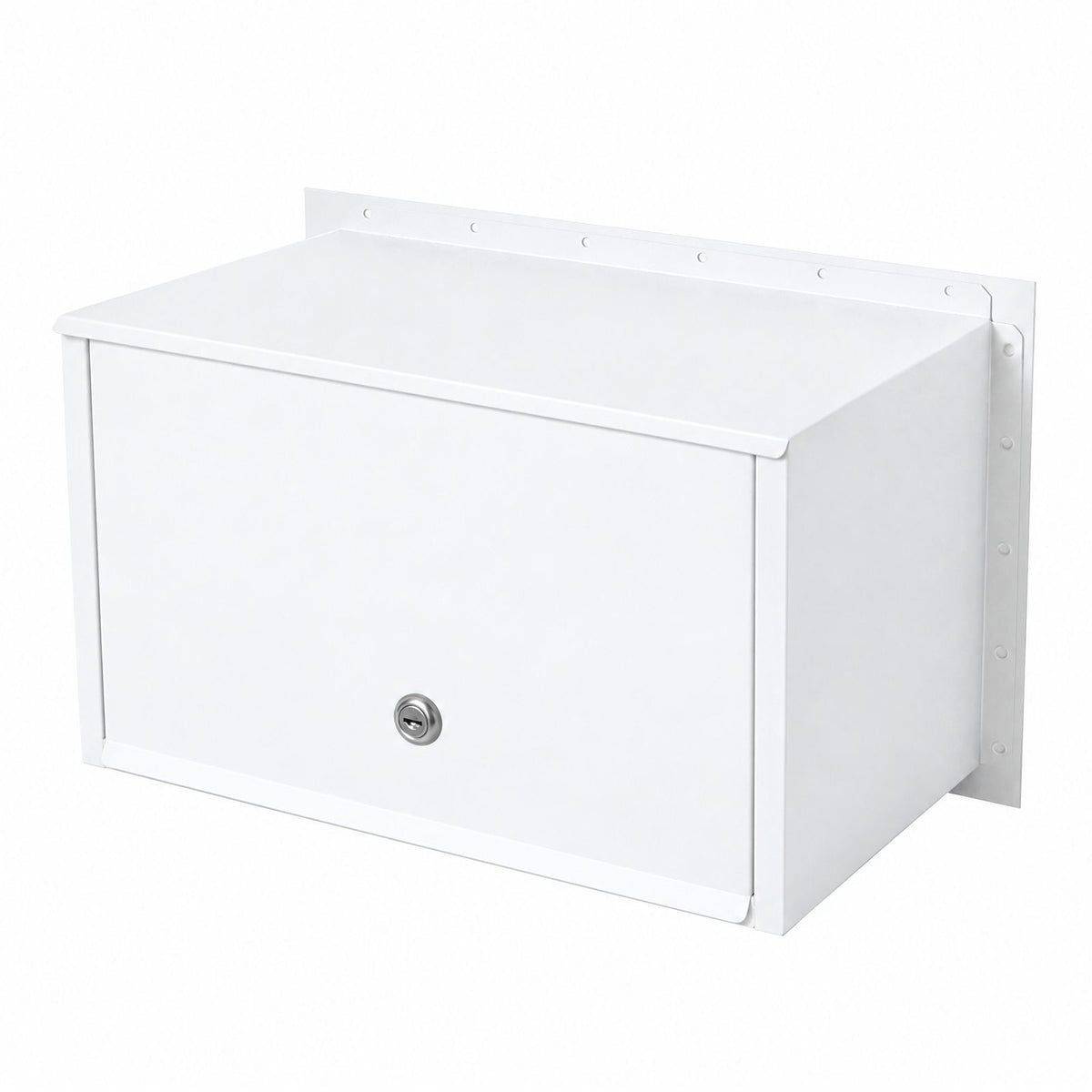 Palazzo Large A4 Fence Letterbox - White